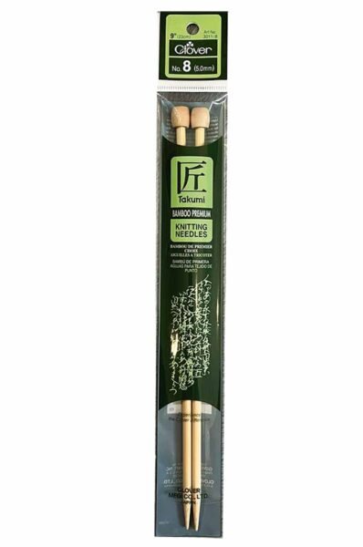Aguja recta corta de bambú de 5.0 mm